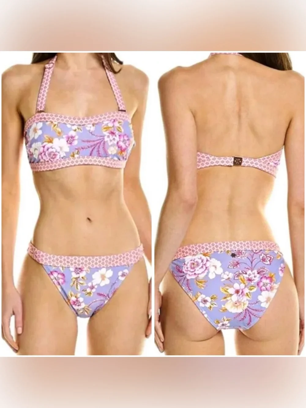 Nanette Lepore Twin Print Bikini Set - Picture 1 of 10